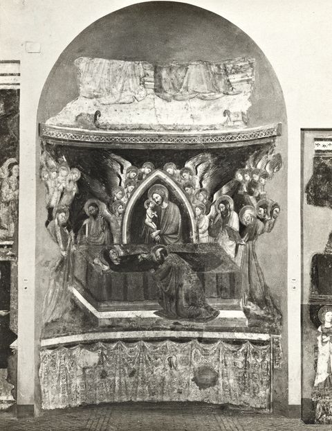 Anonimo — Maestro della Dormitio di Terni - sec. XIV/ XV - Transito della Madonna — insieme
